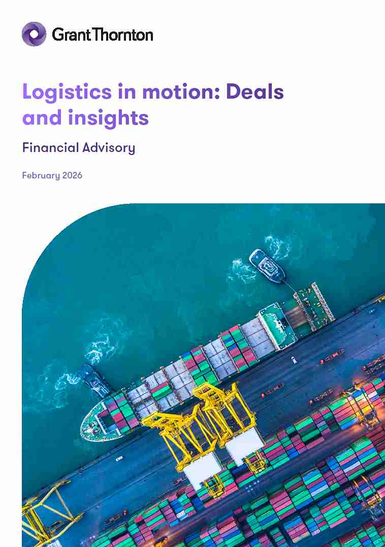 Explore the Logistics sector focus
